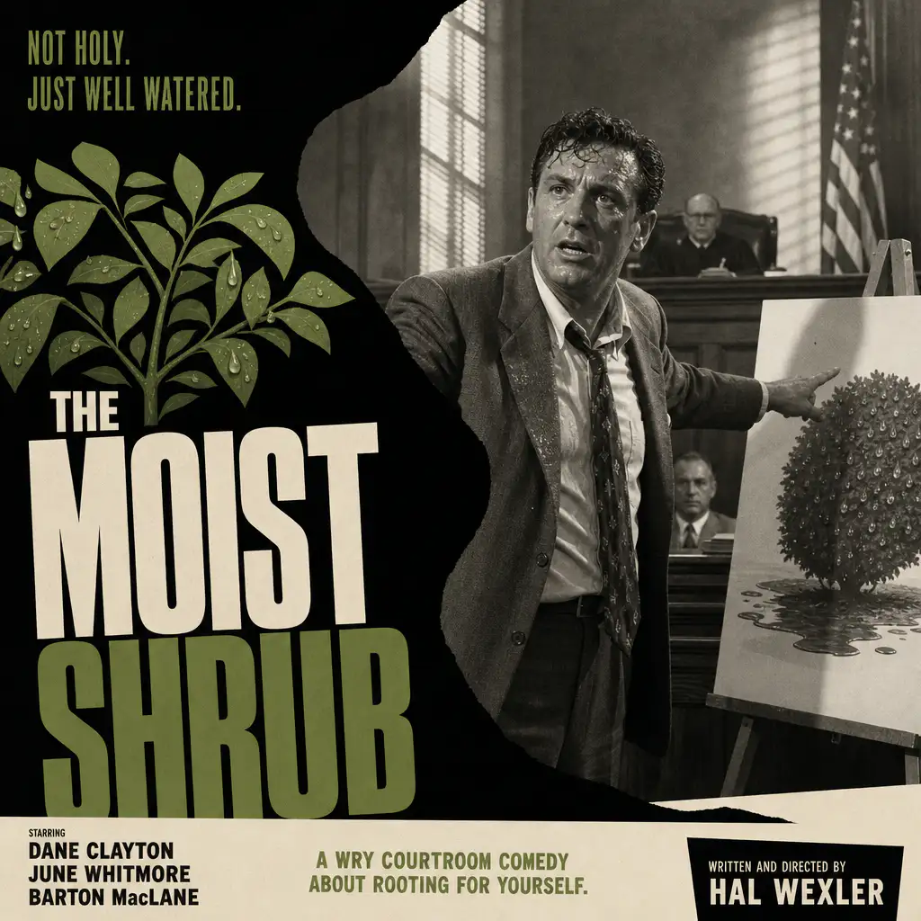 Generated sentence image: The Moist Shrub